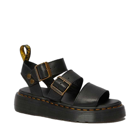 Dr Martens Gryphon Quad Chunky Pisa Leather Sandal Black